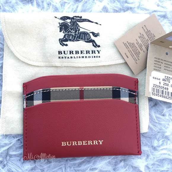 Burberry Handbags - BURBERRY Authentic Antique Rose Wallet Card Holder
